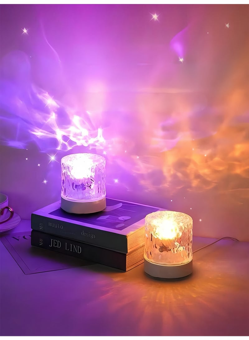 بيتك مصباح طاولة LED بـ 16 لون، ضوء ليلي لغرفة النوم، مصباح إضاءة أجواء جانبي - Image 2